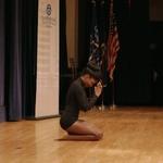 Penni Kimble dancing crouched